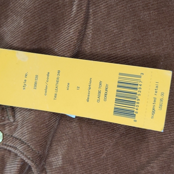 Tory Burch Classic Tory Corduroy Pants - Picture 7 of 7